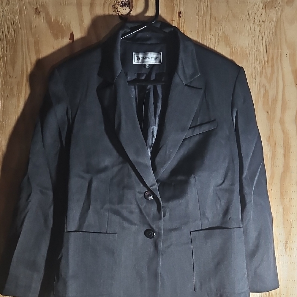 Travis Ayers Dark Gray Blazer - image 1